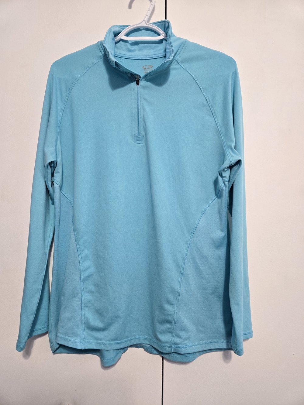 Champion Duo Dry Aqua 1/4 Zip Pullover Athletic Top Women's Large